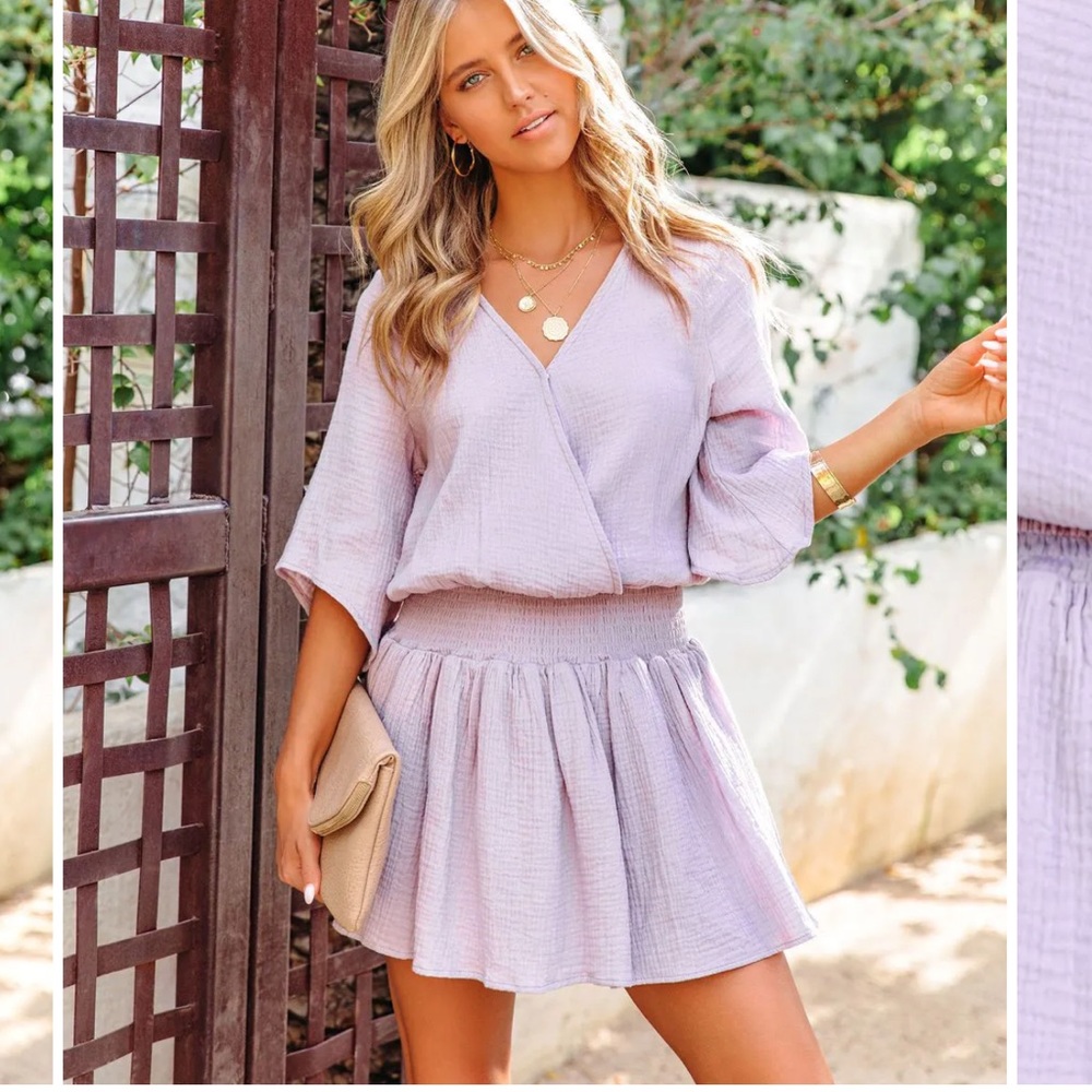 Vici always a good time smocked dress